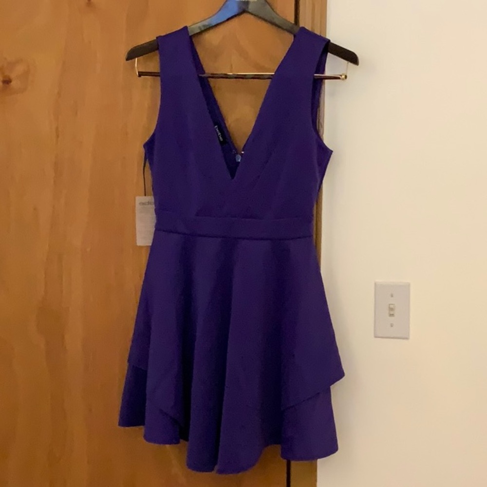 NWT Bebe Double Layer Skirt Scuba Dress